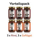 Braten-Jus Mix-Set Rind und Geflügel (je 3 Gläser)
